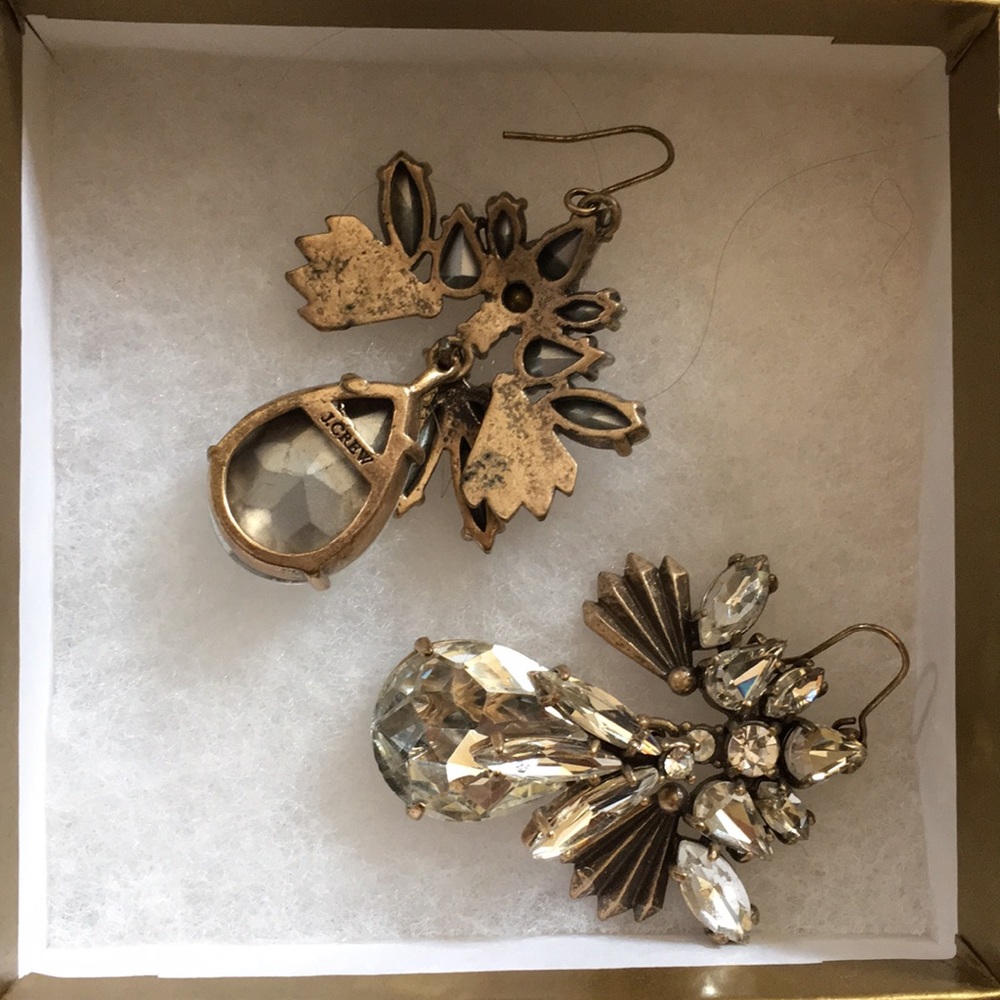 Gorgeous J Crew crystal chandelier earrings